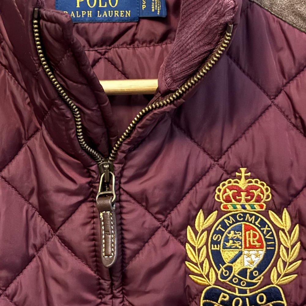 Polo by Ralph Lauren Maroon Quilted Vest - Picture 2 of 5